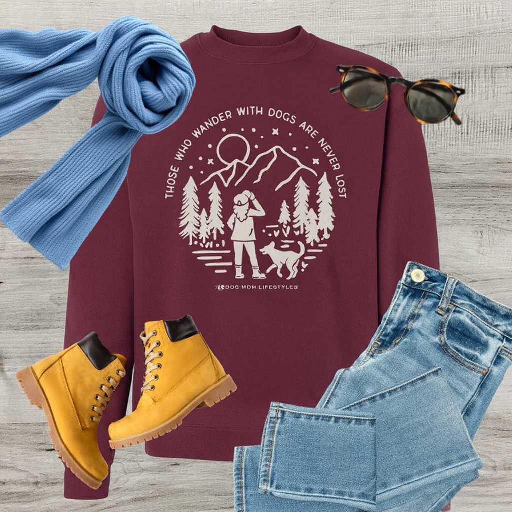 Never lost with dog Sweatshirt