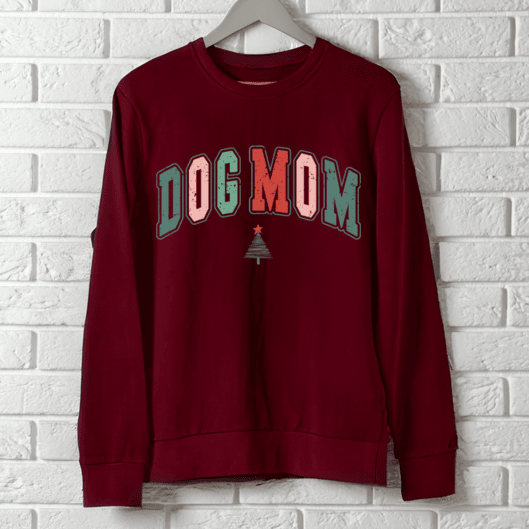 Holiday Dog Mom Sweatshirt- 1 small left