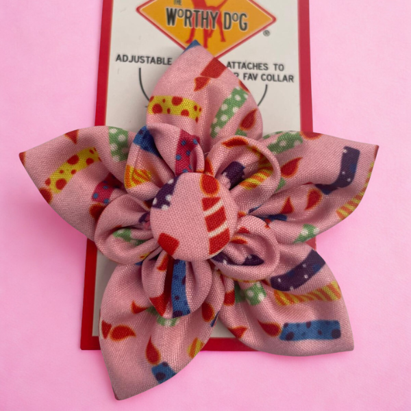 Dog Collar Flower Accessory