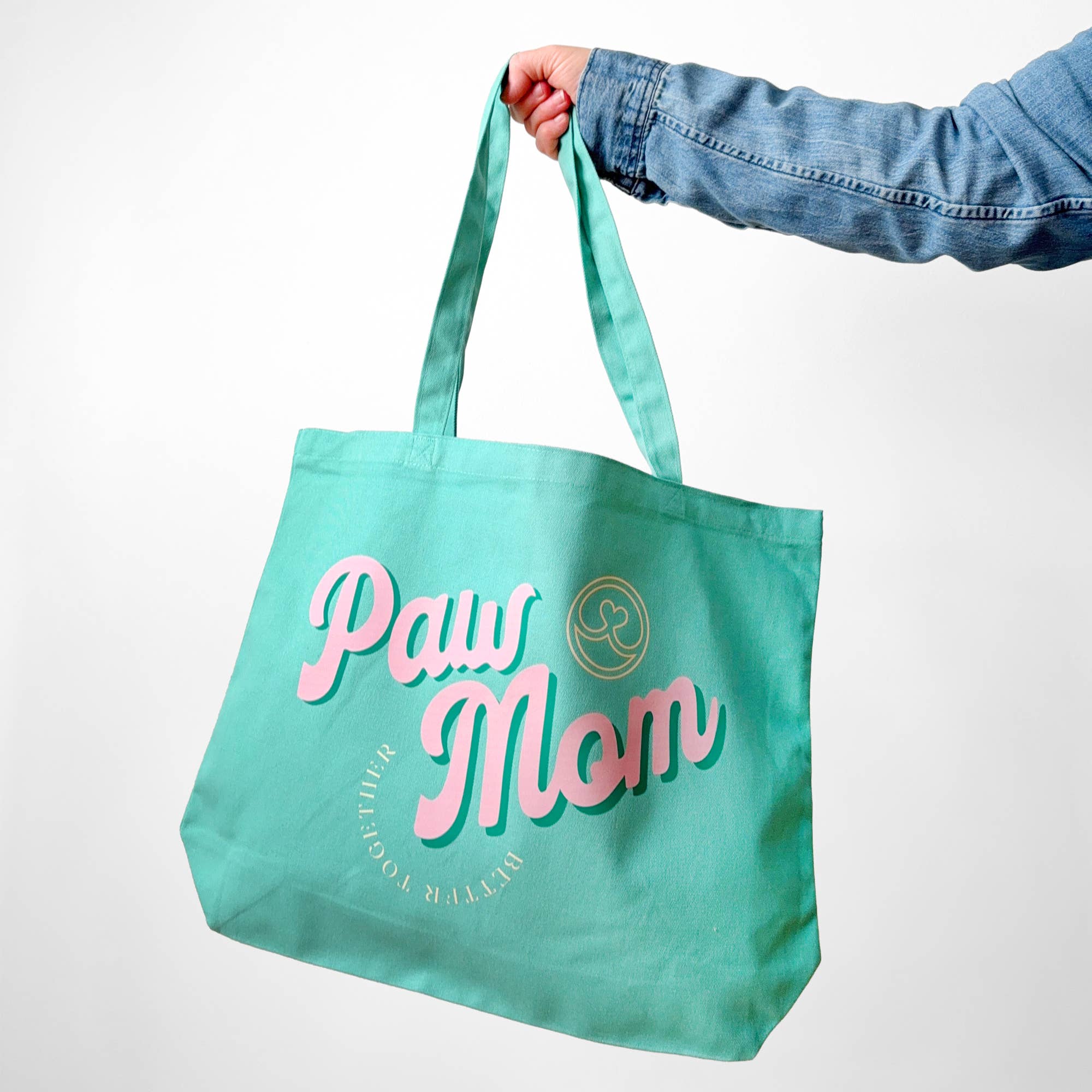 Paw Mom Oversized Tote Bag | Dog Mom