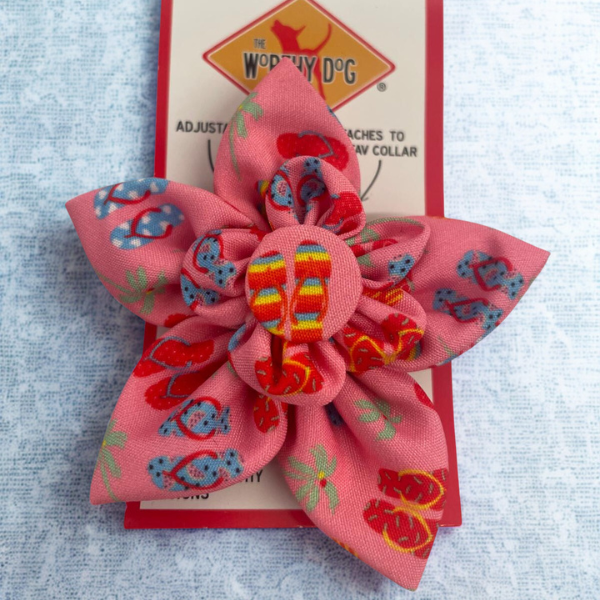 Dog Collar Flower Accessory