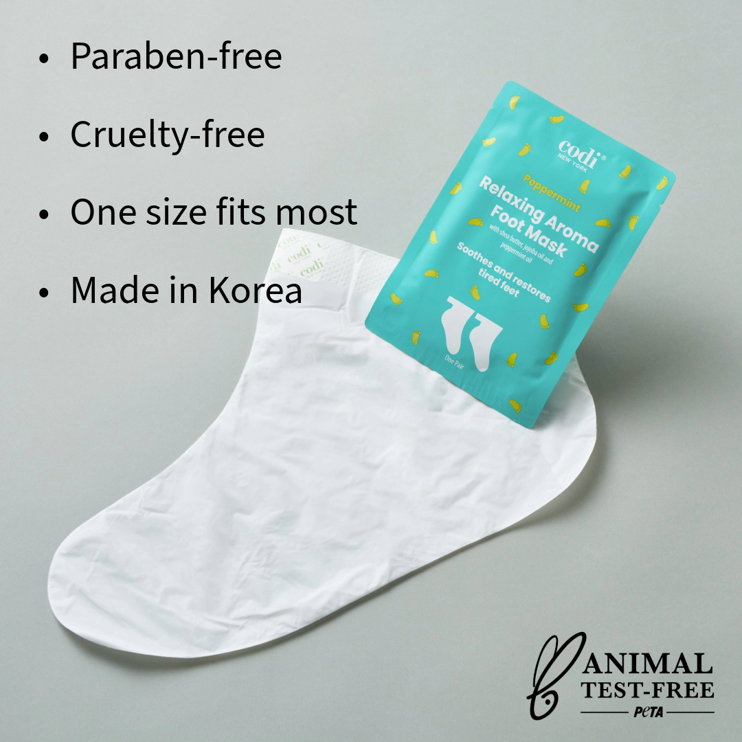 Foot Moisturizing Mask Socks - Peppermint