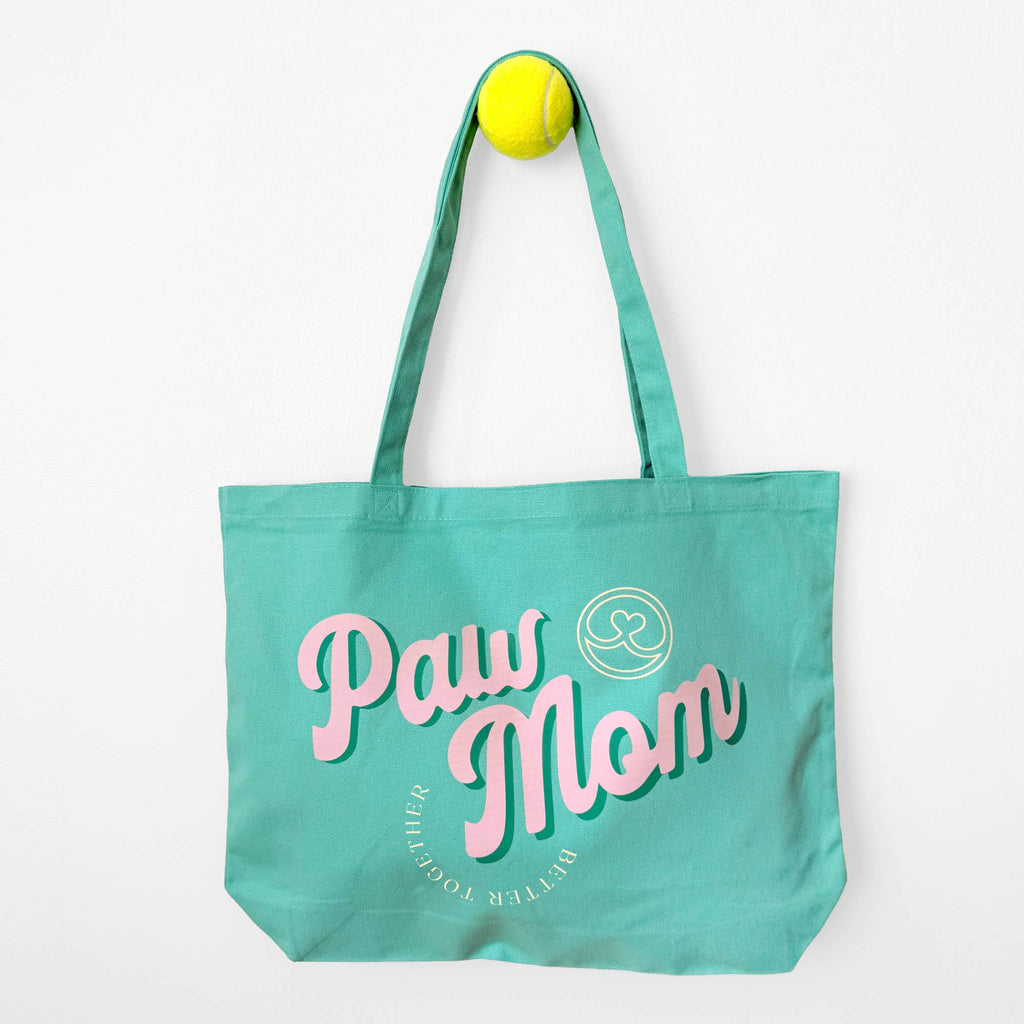 Paw Mom Oversized Tote Bag | Dog Mom