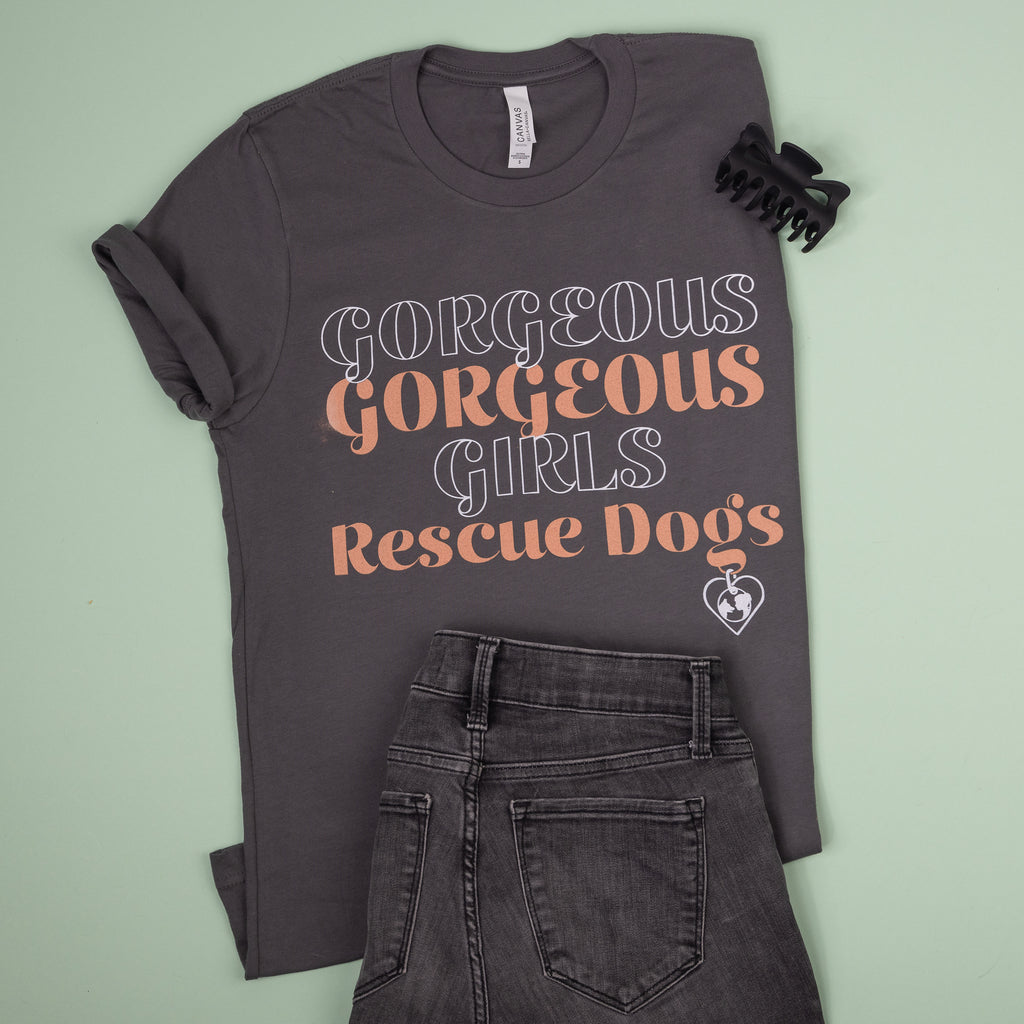 Rescue  Dogs T-Shirt- SALE-- SMALL/MEDIUM LEFT