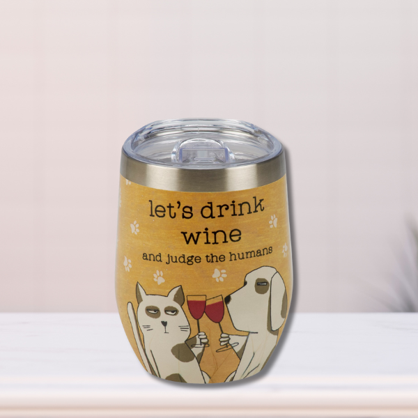 Let's Drink Wine Tumbler