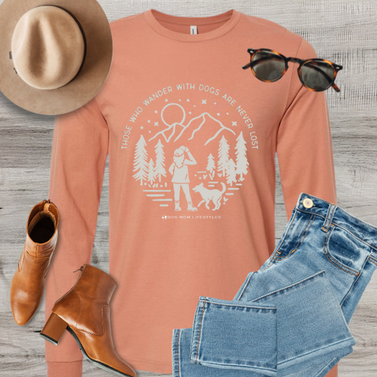 Those Who Wander with Dogs Are Never Lost – Limited Edition Long Sleeve Tee