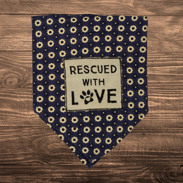 Rescued with Love Dog Bandana