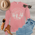“Those Who Wander With Dogs Is Never Lost”-- Sweatshirt - Mauve